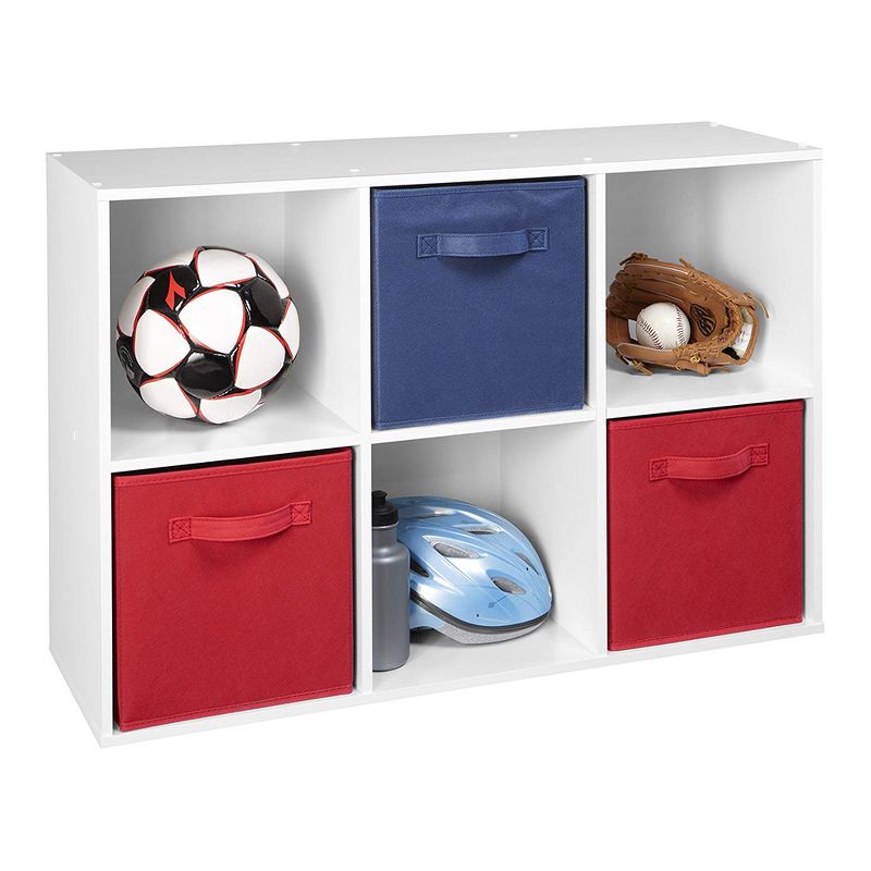 Closetmaid  Home  6 Cube Cubical Storage Organizer with Fabric Bins (6 Pack)
