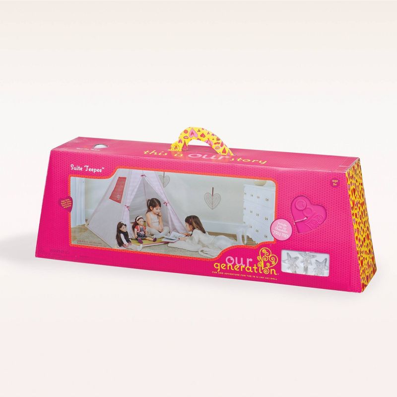 Our Generation Pink Suite Camping Play Tent for Dolls & Kids'