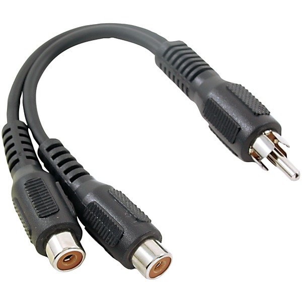 1 Male to 2 Females RCA Y-Adapter