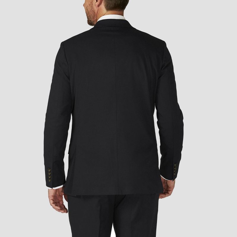 Haggar H26 Men's Big & Tall Tailored Fit Premium Stretch Suit Jacket - Black 48R