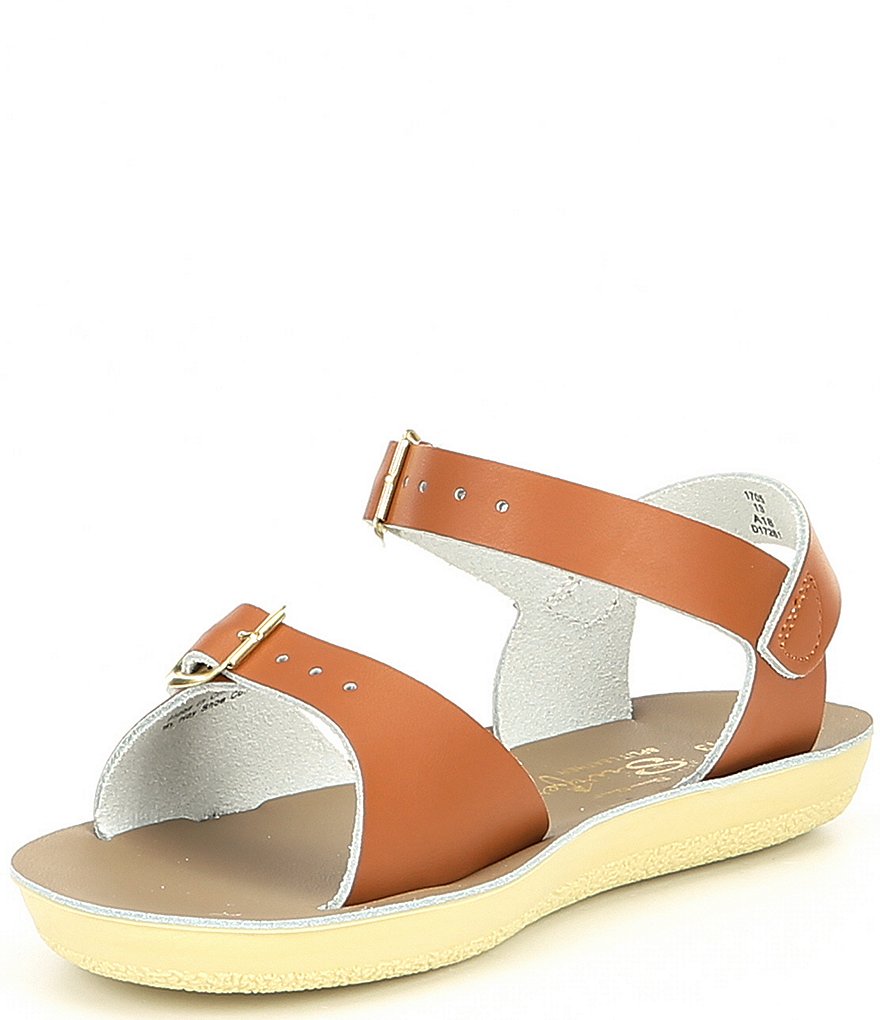 Saltwater Sandals by Hoy Girls' Sun-San Surfer Water Friendly Leather Sandals (Toddler)