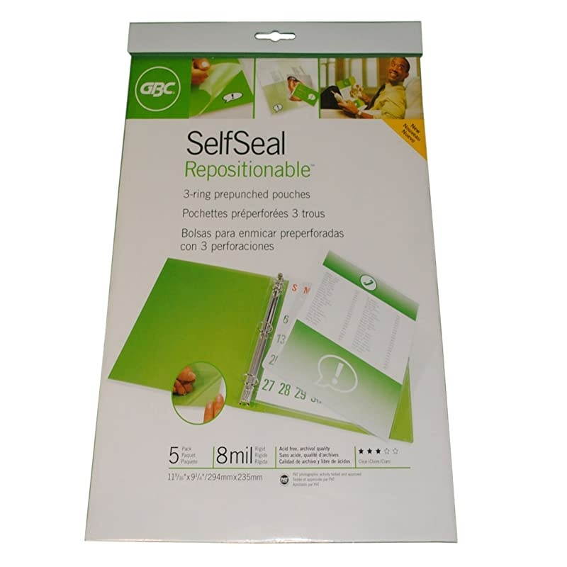 Laminating Pouches With SelfSealtrade Glossy 8 Mil 9 12in x 11 916in Box Of 5