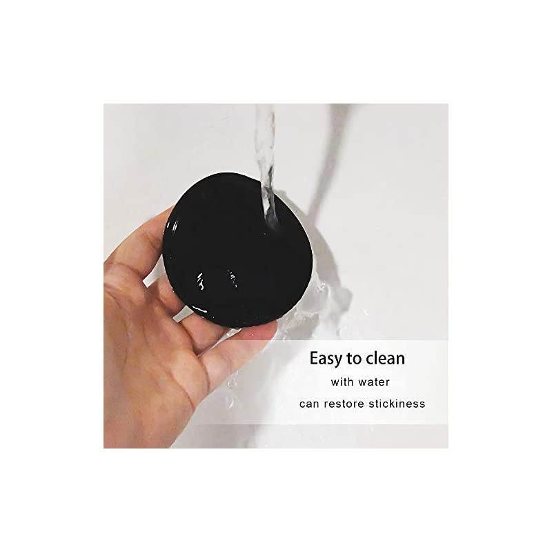 Fixate Sticky Gel Pad 5Pack AntiSlip Gel Pads to Stick on Car Dashboard Glass Mirrors Metal Tile Walls Kitchen Cabinets Strong Reusable