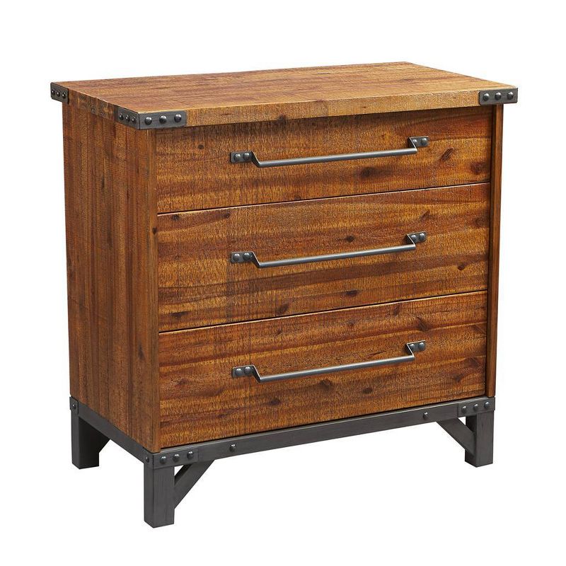 County Line 4 Drawer Chest Rum Walnut - Sauder