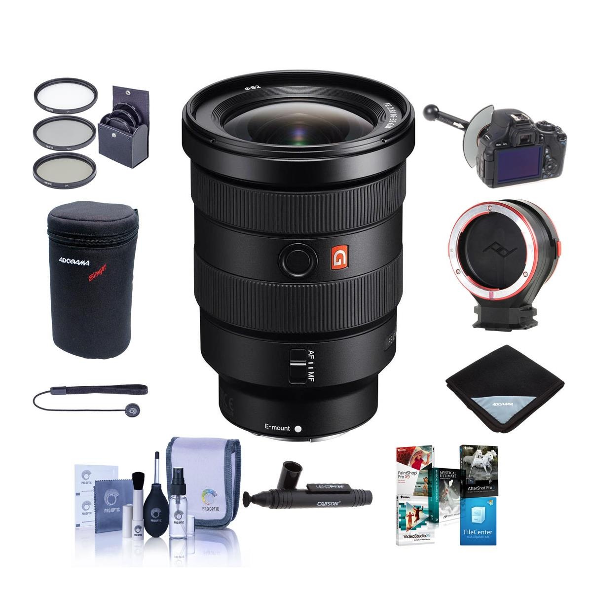 Sony FE 16-35mm f/2.8 GM (G Master) E-Mount Lens W/Premium Acc Bundle