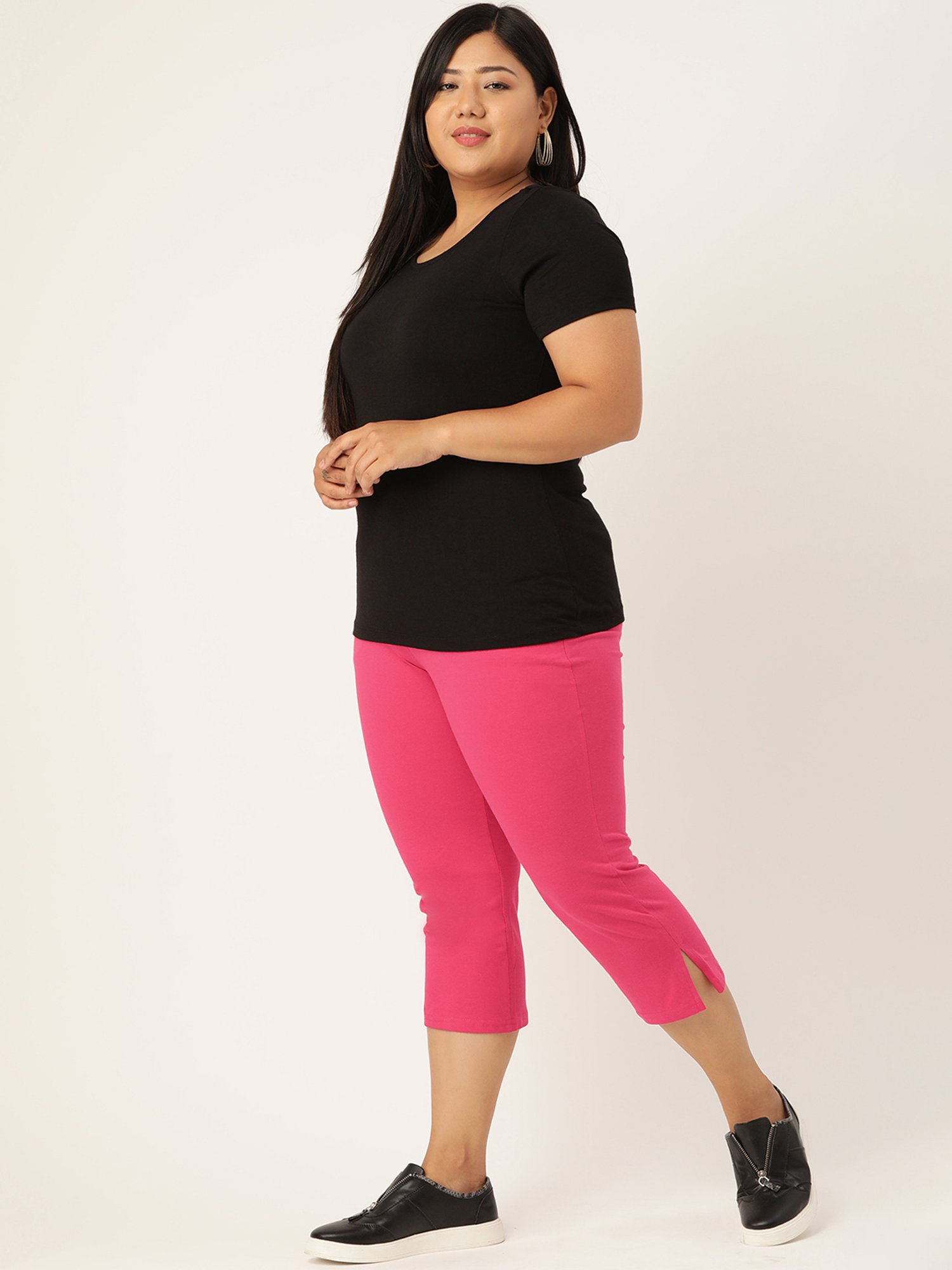 theRebelinme Pink Cotton Capris