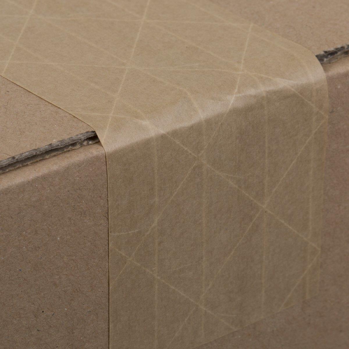 Duck Fiberglass Reinforced Gummed Kraft Paper Tape, Water Activated, 2.75 Inches x 375 Feet (964913)