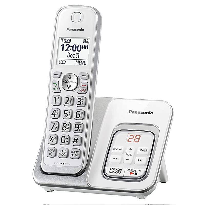 KXTGD530W Cordless Phone with Answering Machine 1 Handset Renewed