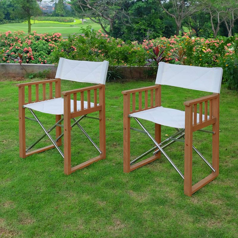 3pc Teak Westport Folding Chat Set - Cambridge Casual