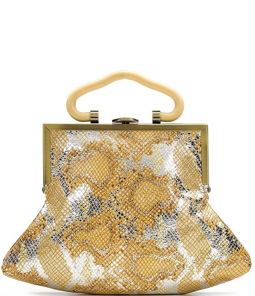 Thacker Le Pouch Snake Ring Handles Crossbody Bag