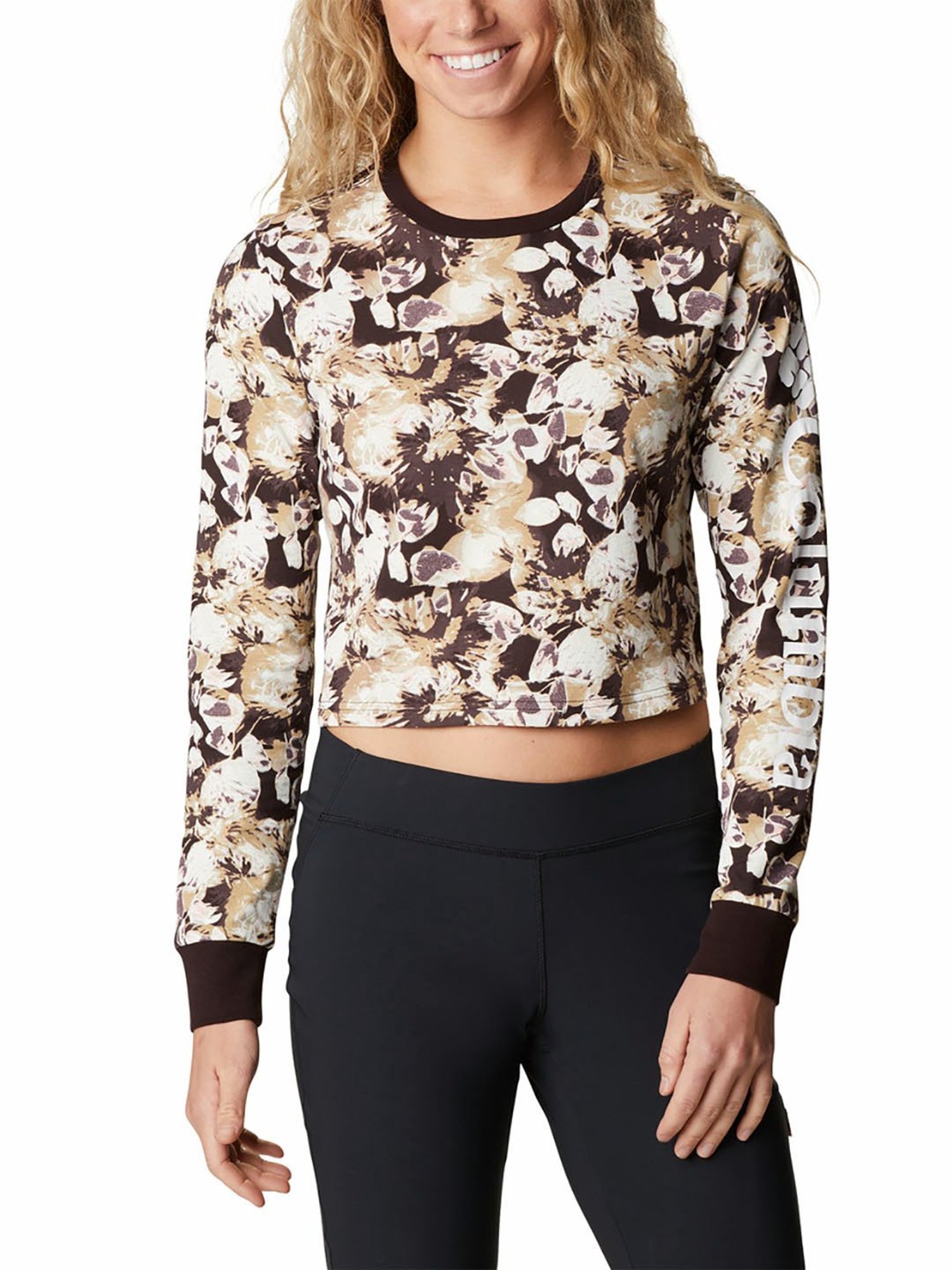 Columbia Dark Brown Round Neck North Cascades T-Shirt