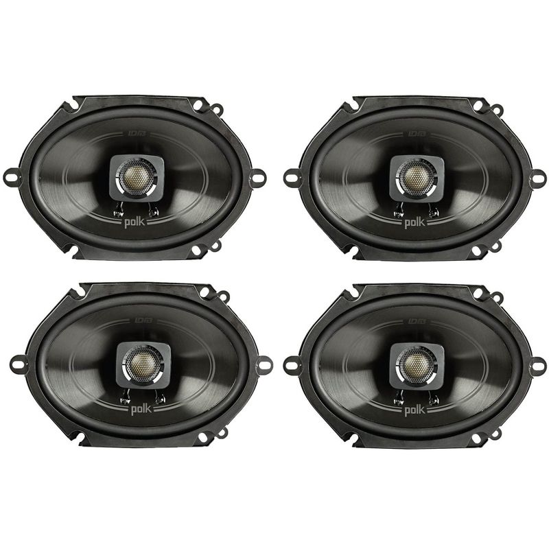 Polk 5x7" 225 Watt 2-Way Car/Boat Coaxial Stereo Audio Speakers Marine (2 Pack)