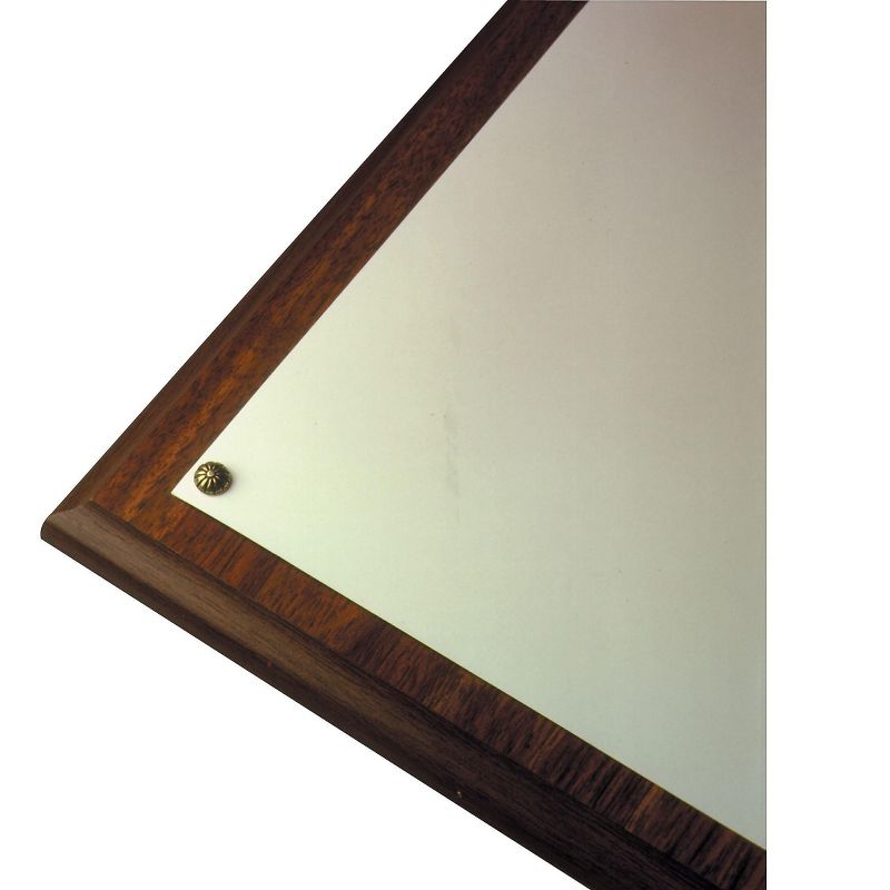Nudell Award-A-Plaque Document Holder Acrylic/Plastic 10-1/2 x 13 Walnut 18811M