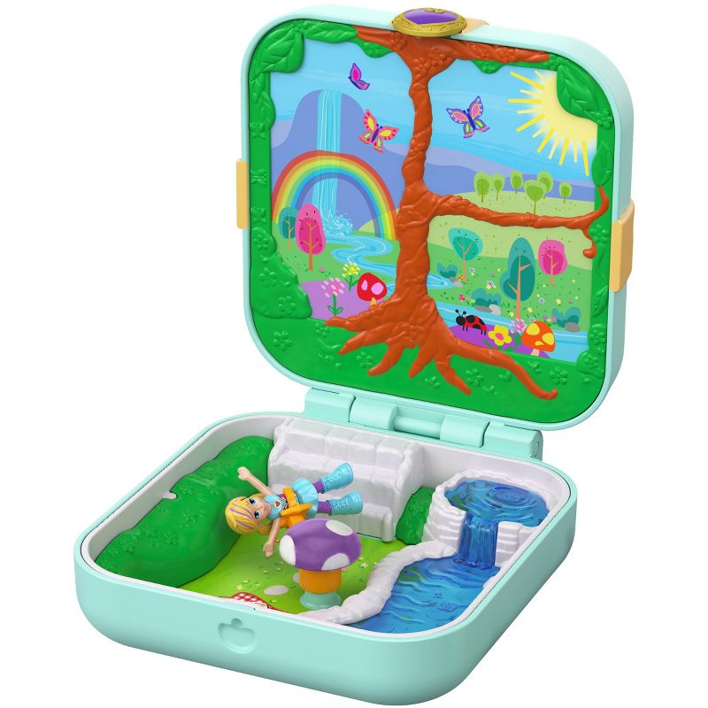 Polly Pocket Hidden Hideouts Flutterrific Forest Playset