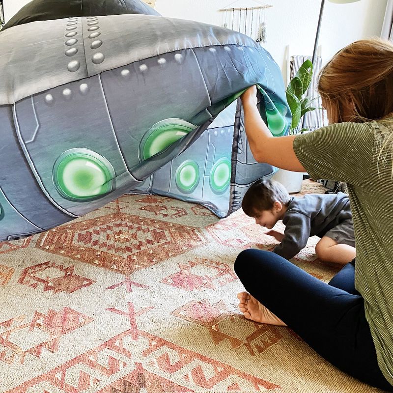 AirFort - UFO Shaped Children's Indoor Play Tent with Easy Storage