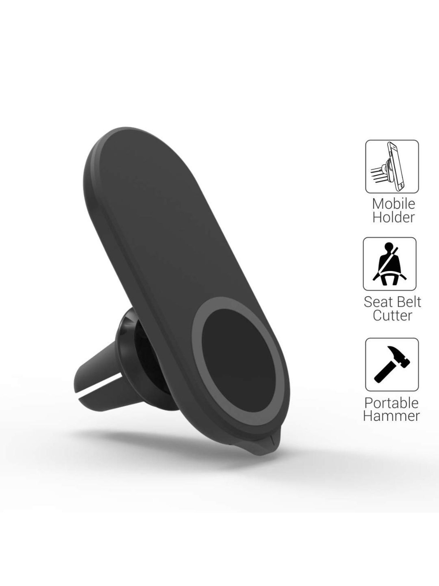 GRIPP Magic Stand Compatible for All Mobile Phones Devices (Black)