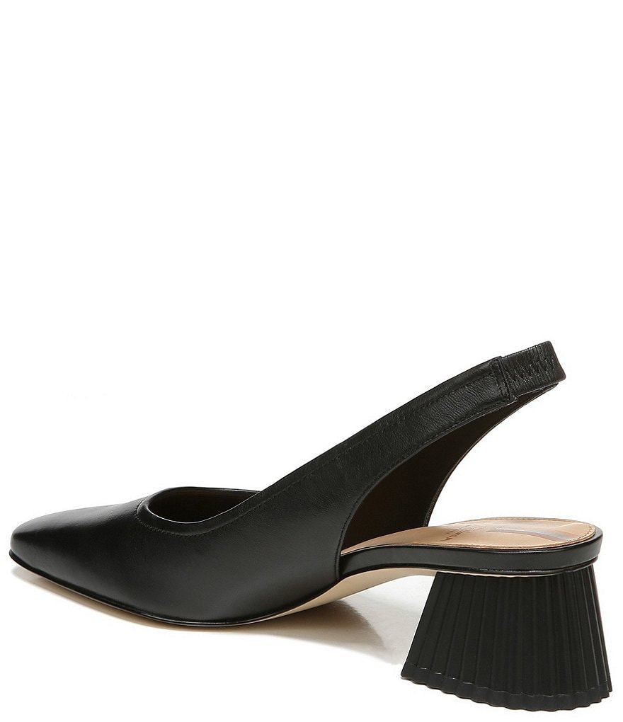Sam Edelman Toren Leather Sculptural Heel Slingback Pumps