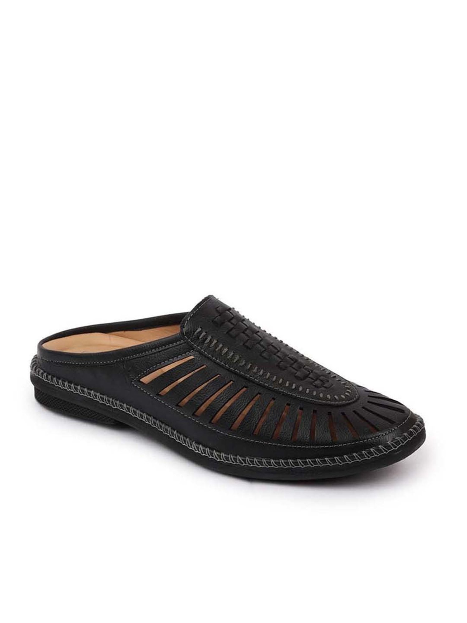 Fausto Men's Black Mule Shoes