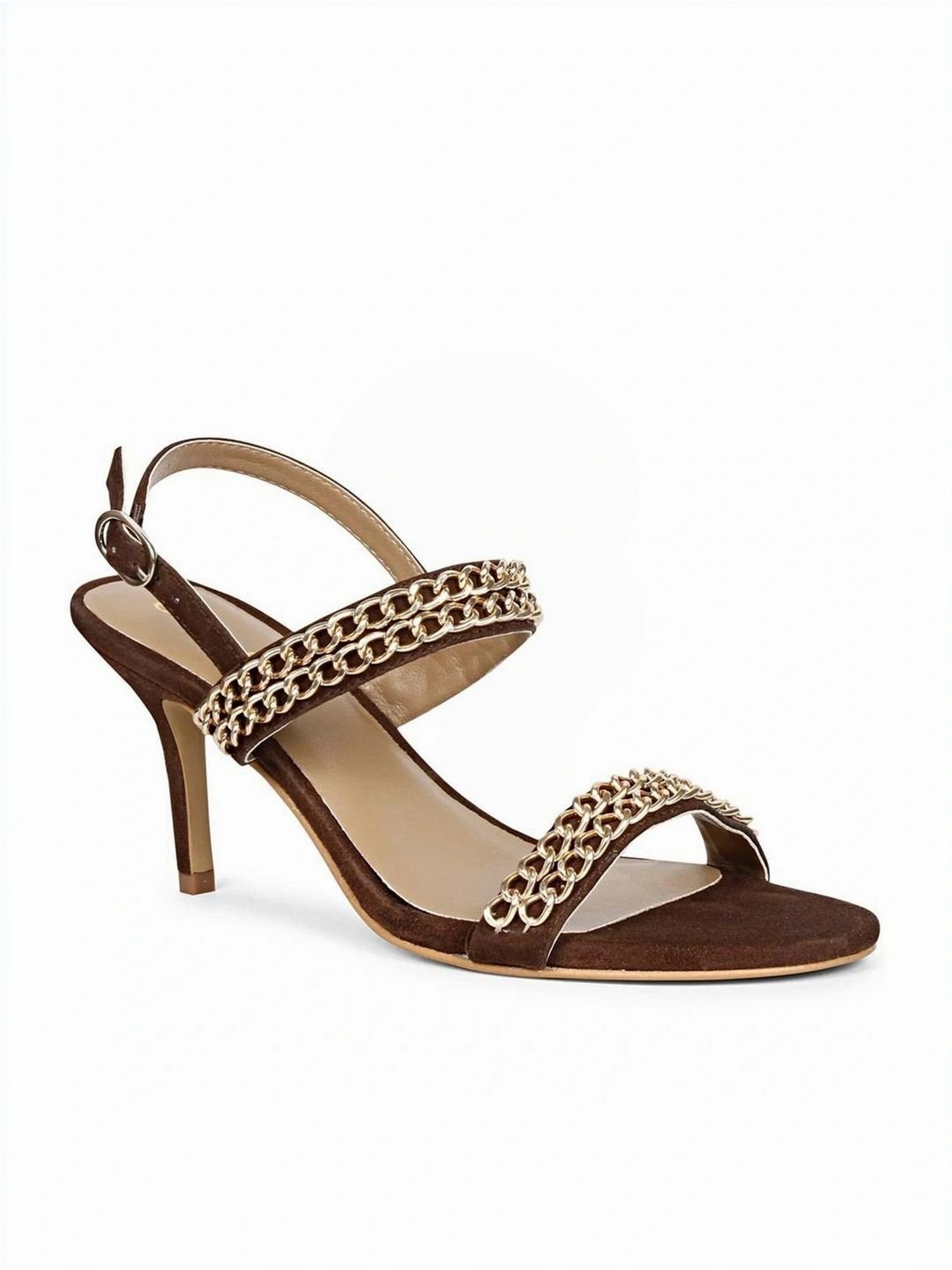 Saint G Women's Beige Back Strap Stilettos