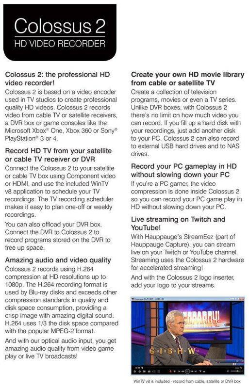 Hauppauge Colossus 2 1577