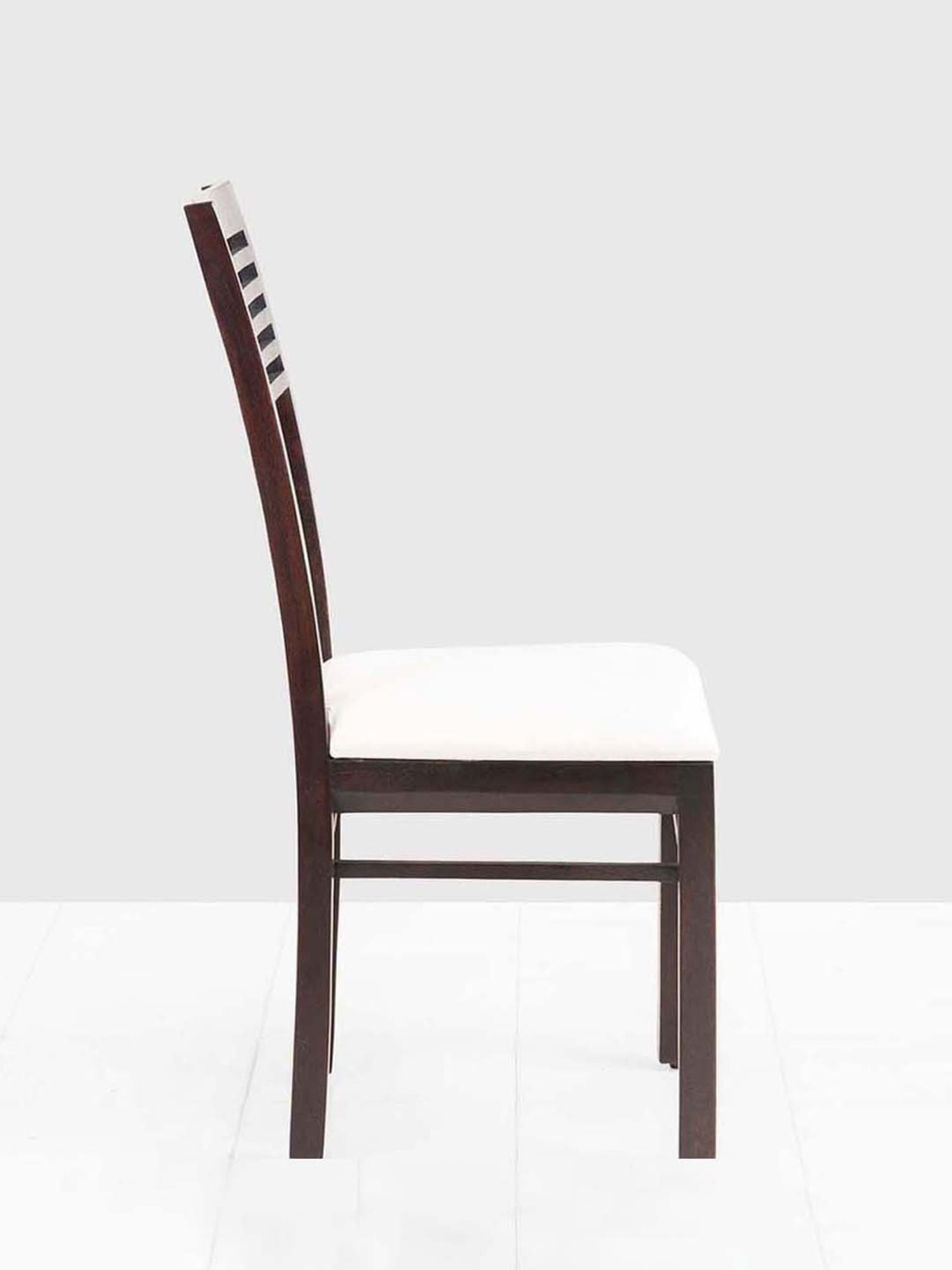 Fabindia Home Home White & Brown Sheesham Wood Dining Room Chair
