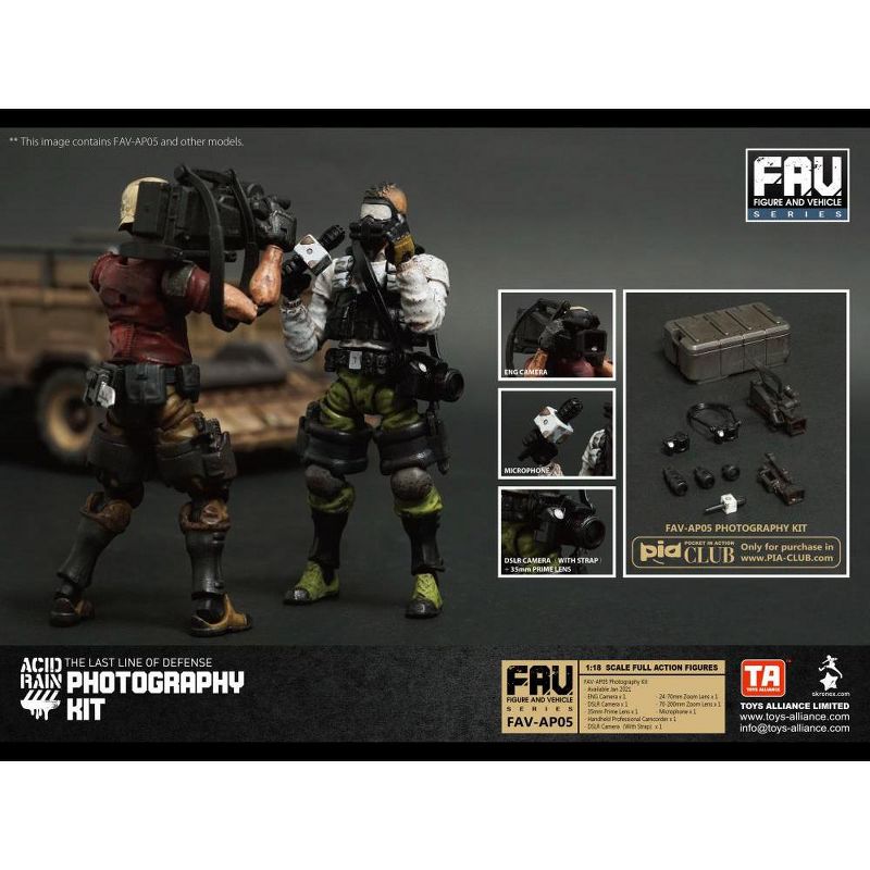 FAV-AP05 Photography Kit 1:18 Scale | Acid Rain Fav Action figure accessories
