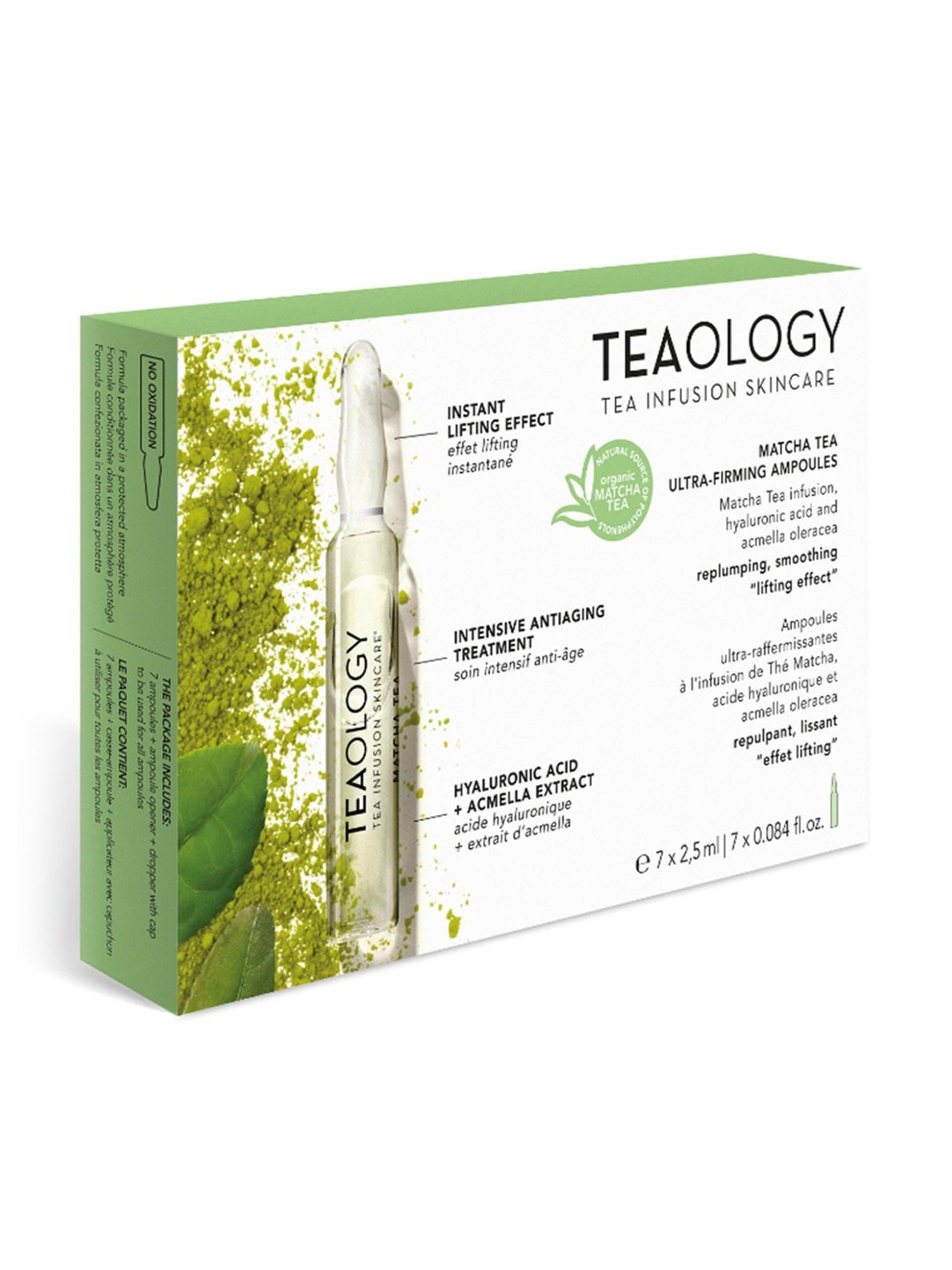 Teaology Matcha Tea Ultra-Firming Ampoules - Pack of 7