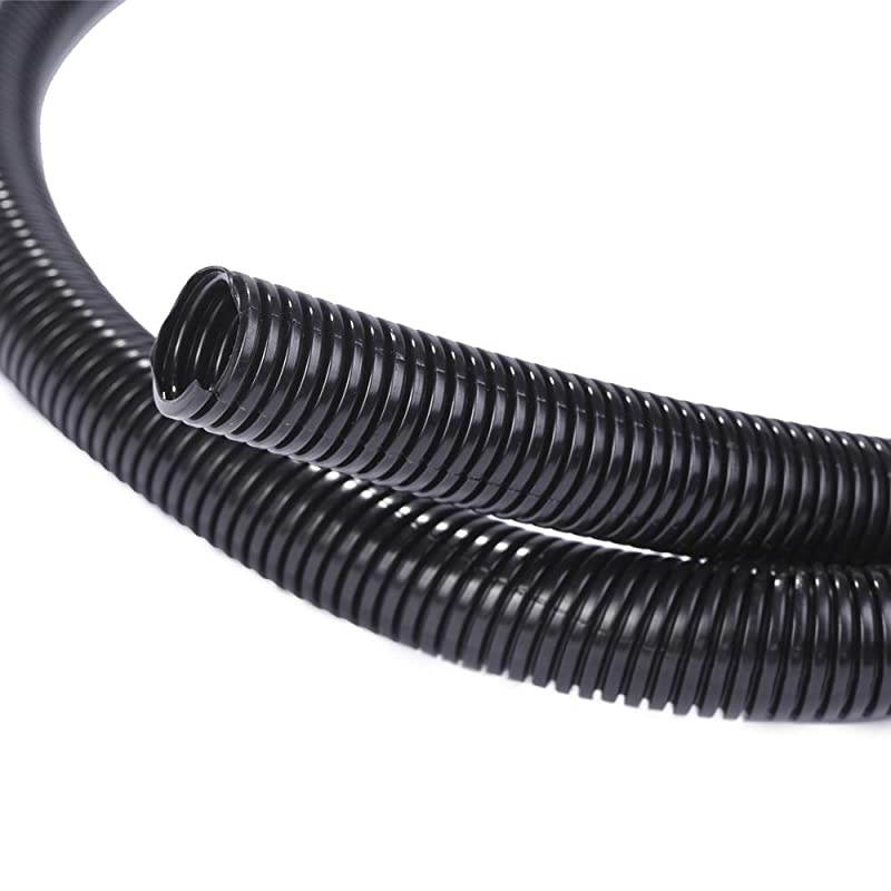25ft 1 inch Split Wire Loom Tubing Wire Conduit Black