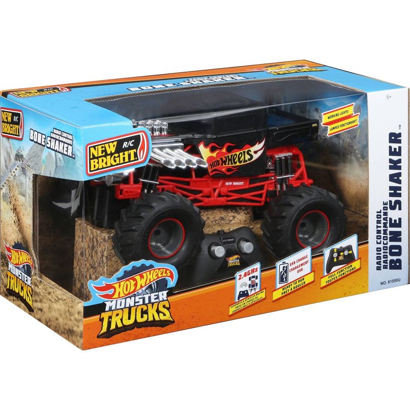 New Bright R/C 1:15 Scale Hot Wheels Monster Truck - Bone Shake