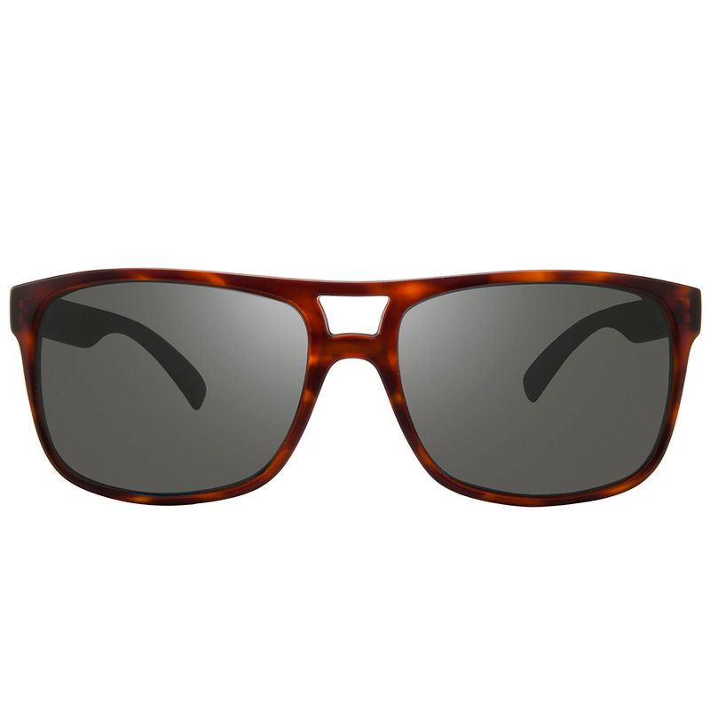 Revo Holsby RE 1019 02 GY Unisex Square Polarized Sunglasses Matte Dark Tortoise 58mm