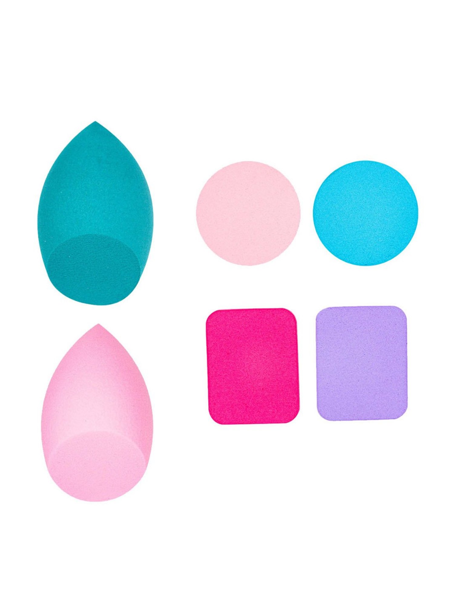 Beautiliss Professional Makeup Puff Sponge - Set of 6 (Colour & Shape May Vary)