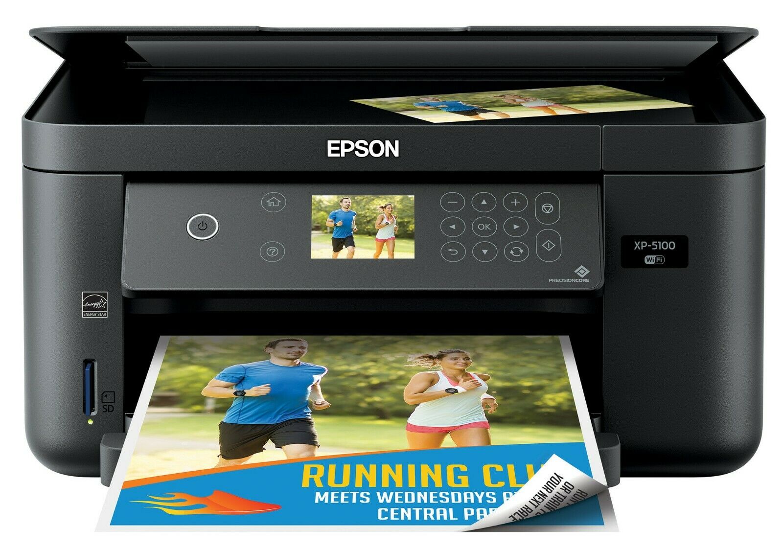 Epson Expression Home XP-5100 Wireless All-In-One Printer - Black