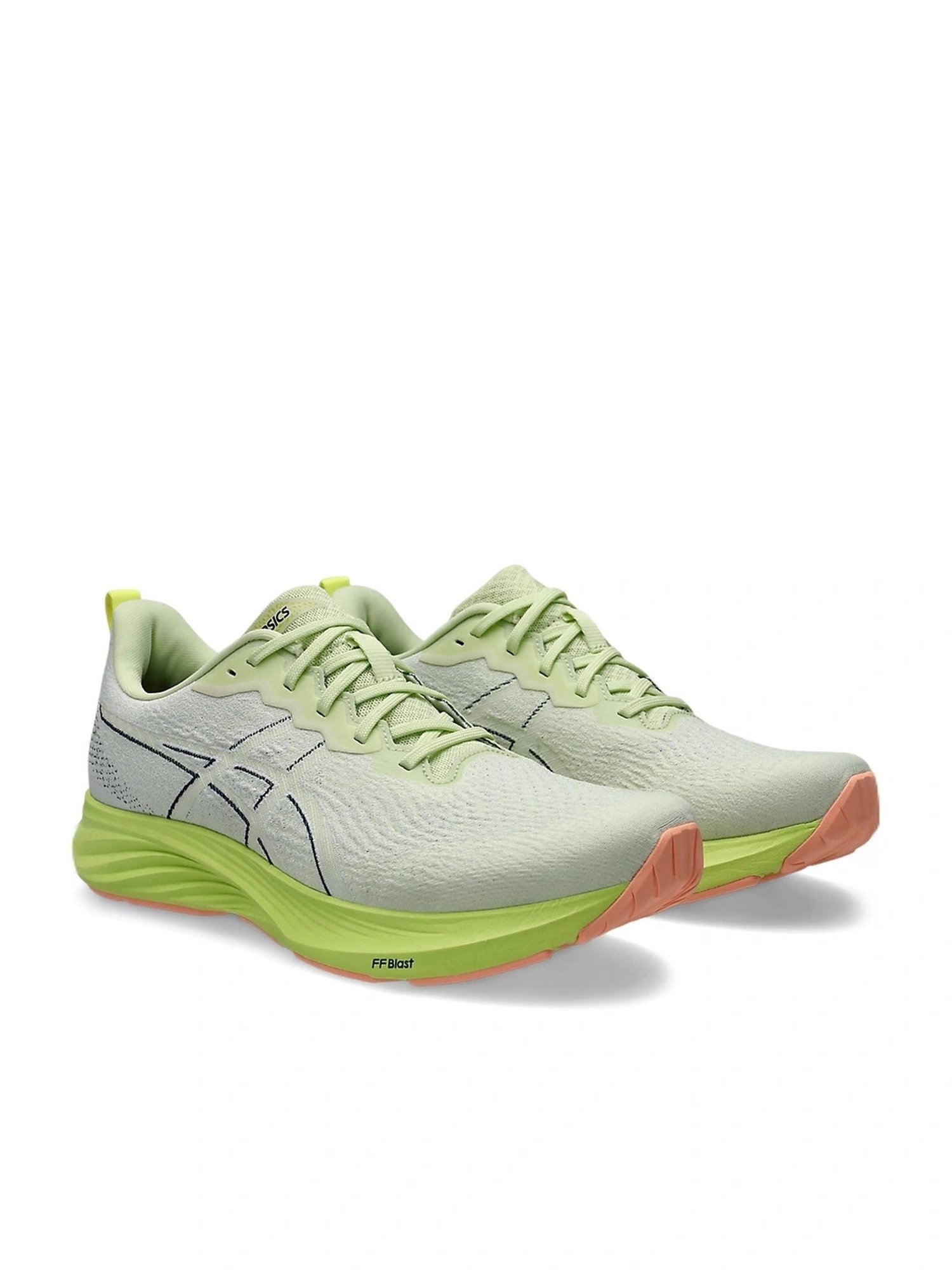 Asics Men's DYNABLAST 4 Grey & Green Running Shoes