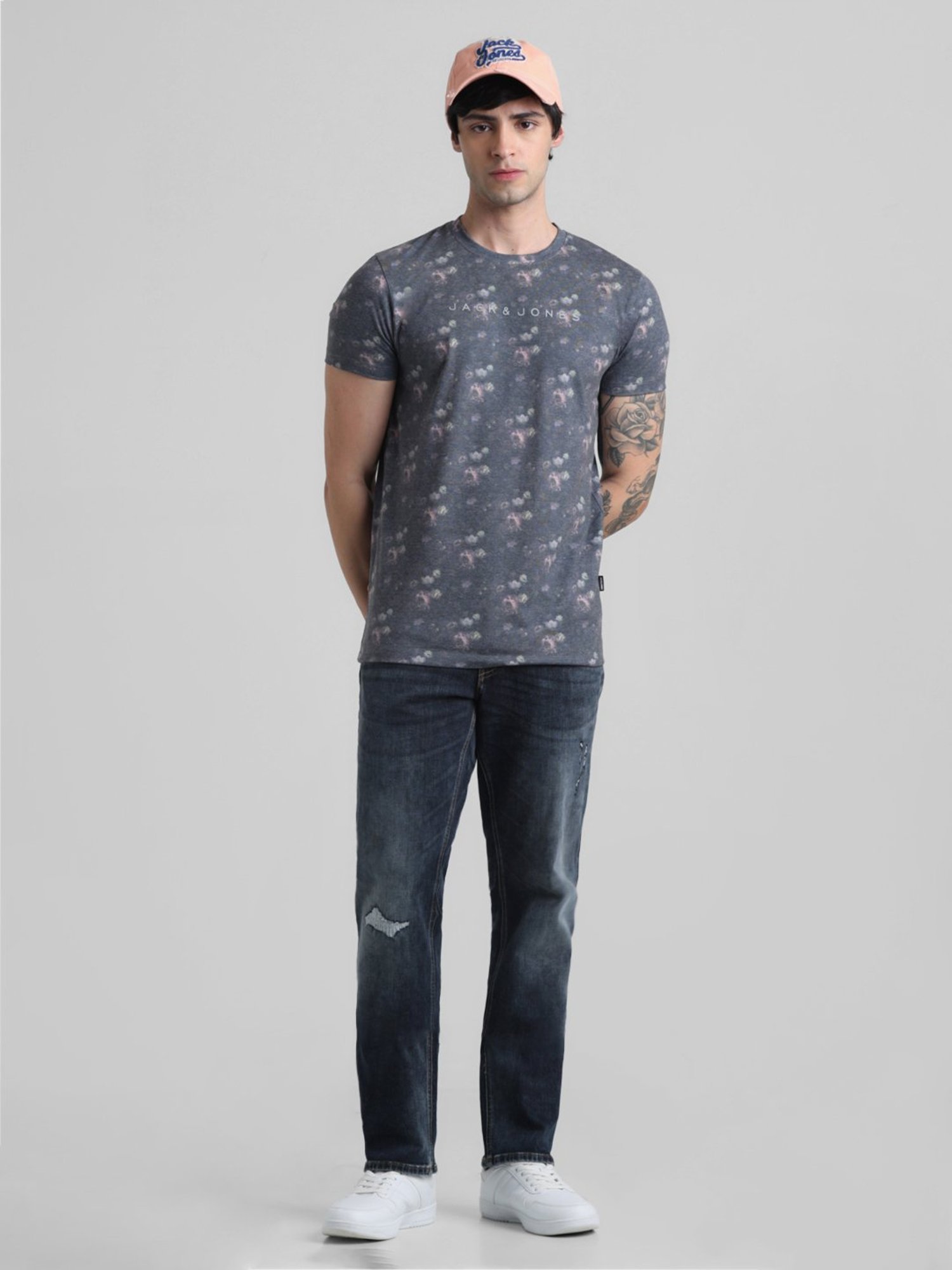 American Eagle Blue Cotton Regular Fit Jeans