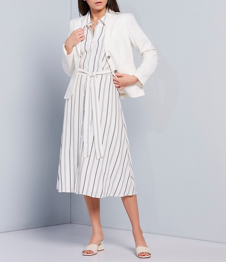 Calvin Klein Luxe Stretch 2 Button Blazer