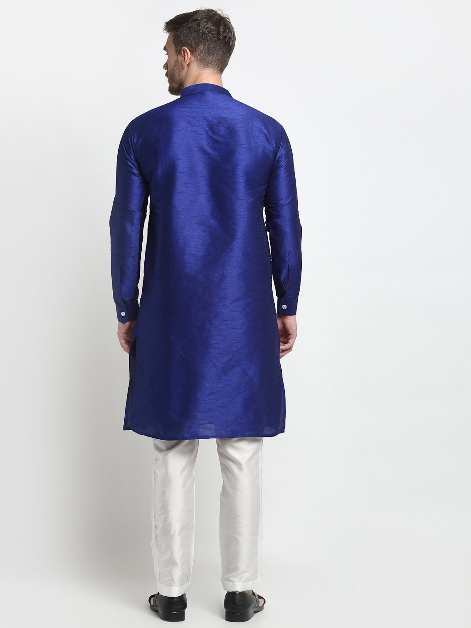 Benstoke Royal Blue Regular Fit Kurta Set