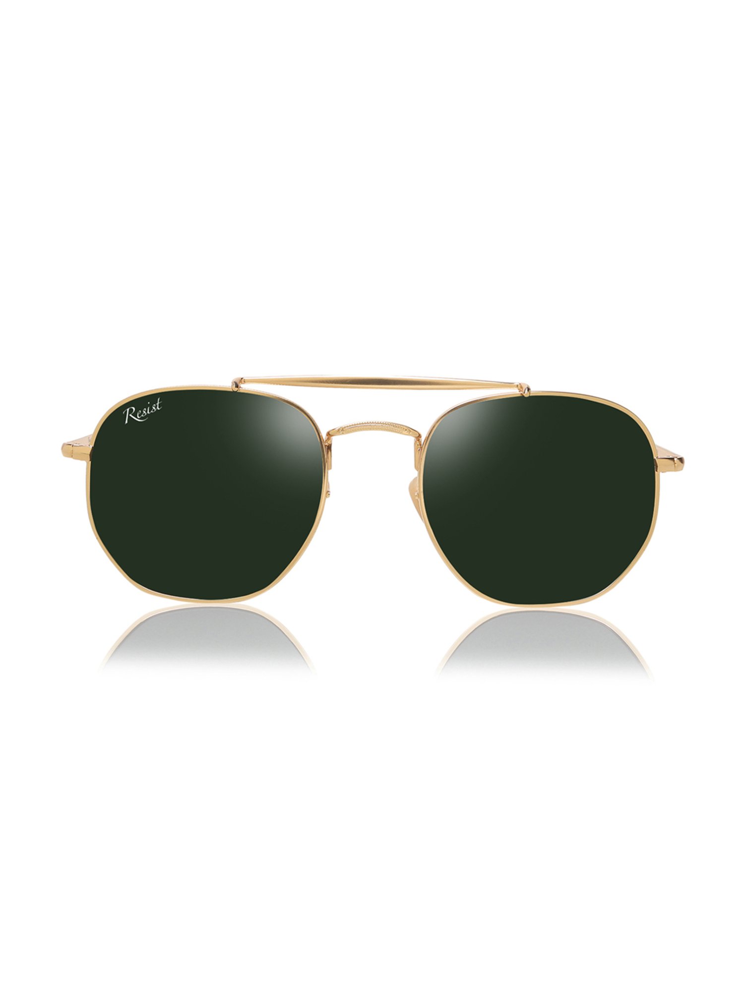 Resist Eyewear Green UV Protection Unisex Sunglasses