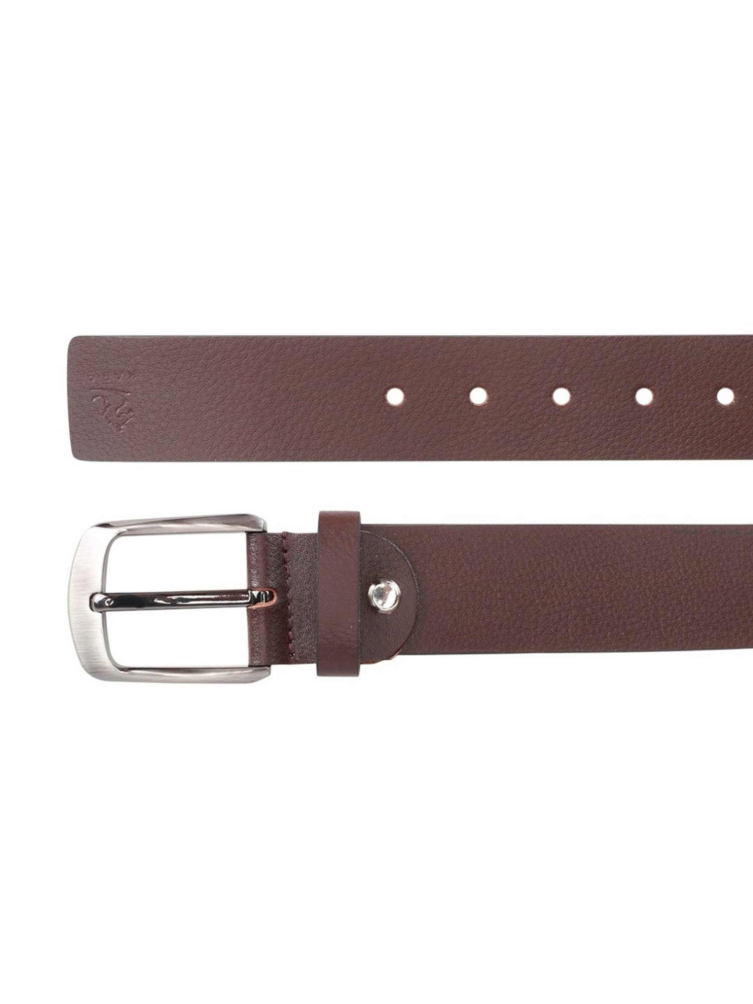 Kara Brown Leather Waist Belt for Men
