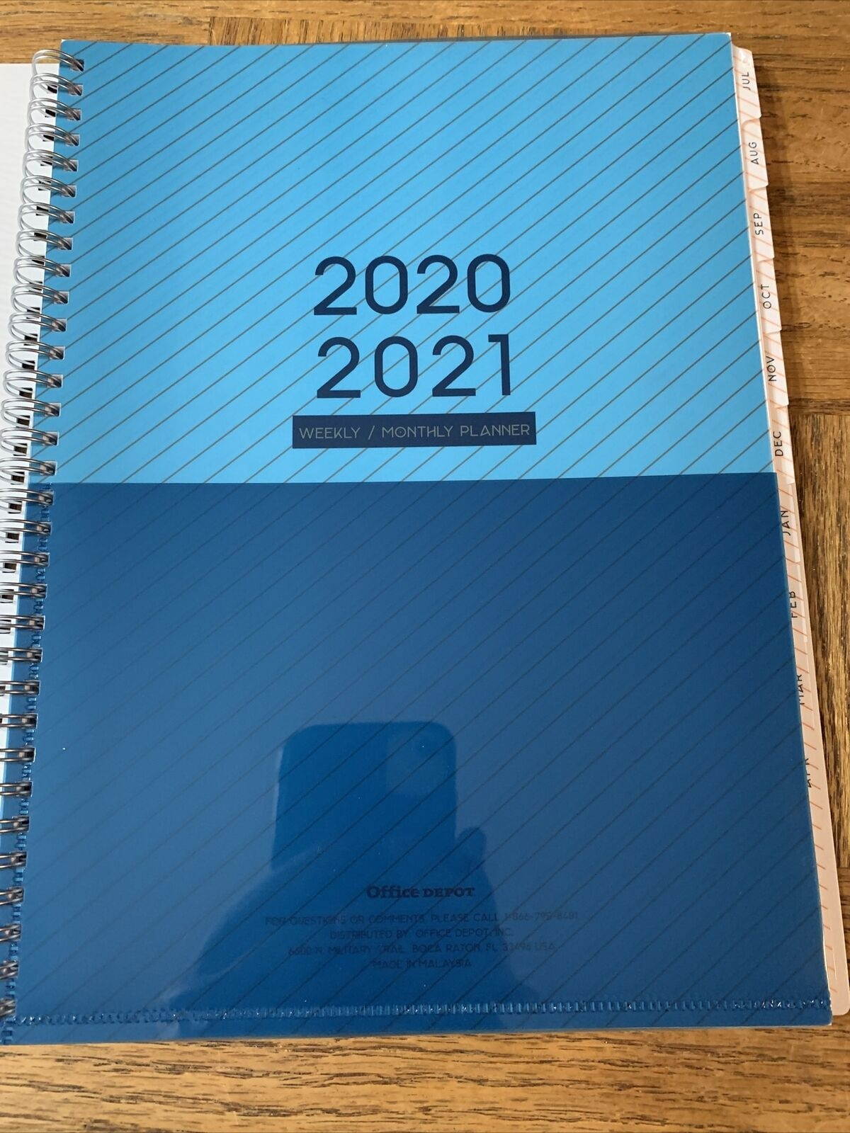 Office Depot 2020-21 Tabbed Weekly Monthly Planner