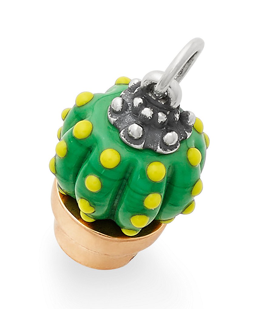 James Avery Barrel Cactus Art Glass Charm