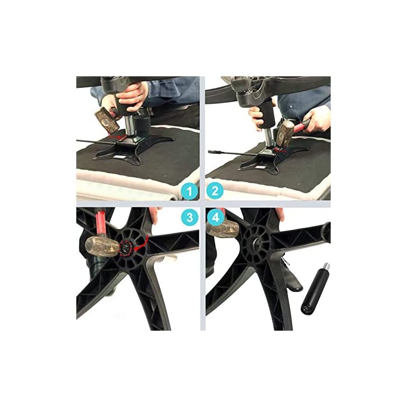 Gas Lift Cylinder, Office Chair Gas Lift Cylinder Replacement, Pneumatic Shock Heavy Duty (450 lbs) Office Chair Parts & Universal Size, 5'' Stroke, Black