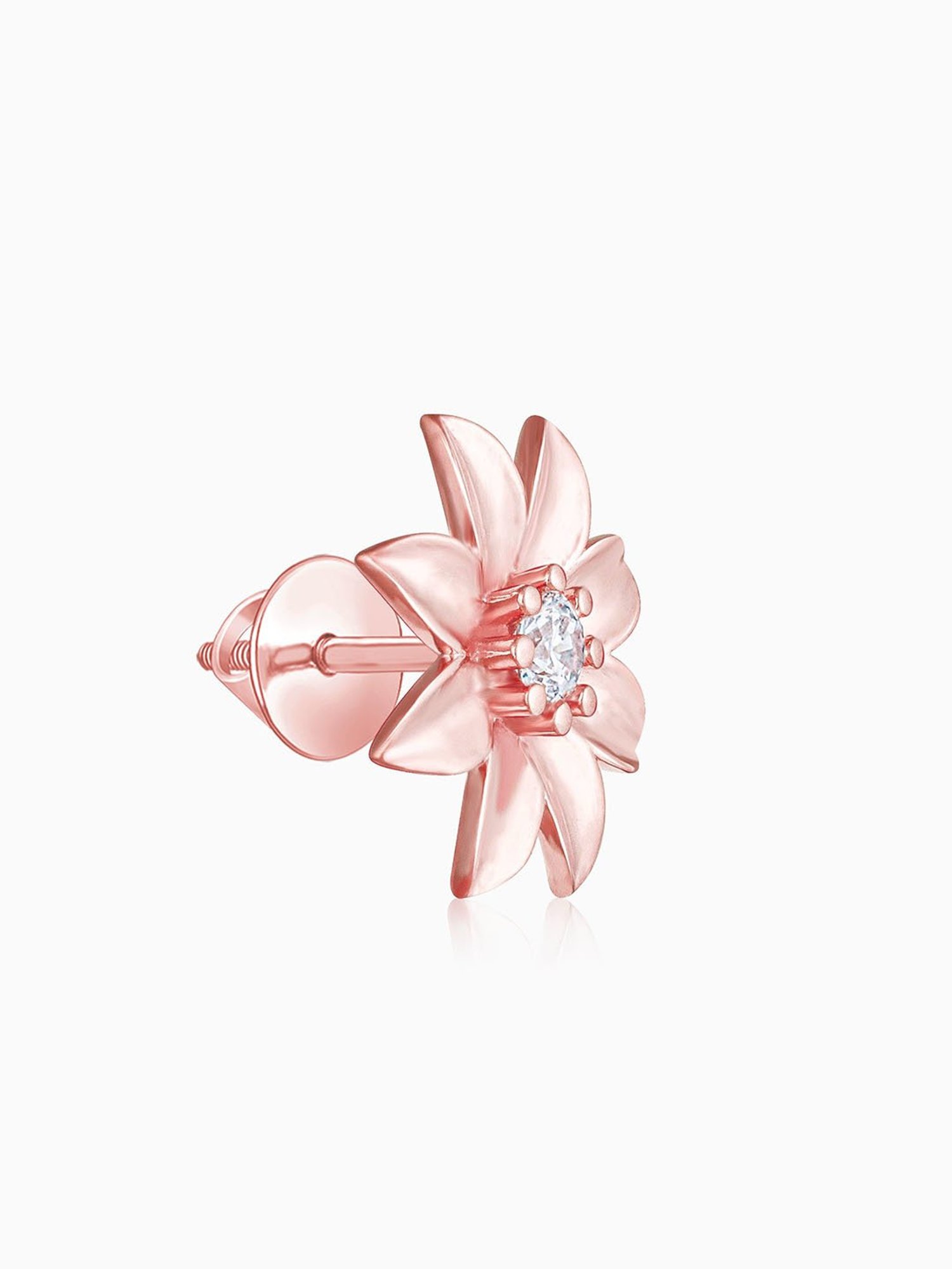 GIVA 92.5 Sterling Silver Magnolia Flower Stud Earrings for Women