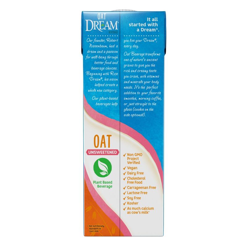 Dream Oat Non-Dairy Beverage Unsweetened 32oz
