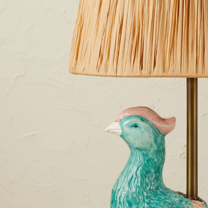 Peacock Table Lamp (Includes LED Light Bulb) Blue - Opalhouse™ designed with Jungalow™