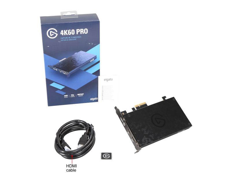Elgato Game Capture 4K60 Pro, 4K 60fps Capture Card With Ultra-Low Latency Technology for Streaming and Recording Playstation 4, Xbox One and Nintendo Switch Gameplay, PCIe x4