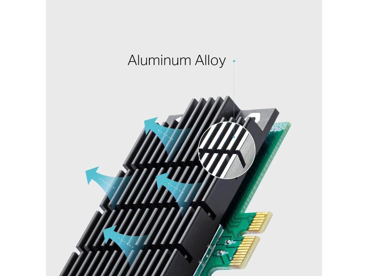 TP-Link AC1200 PCIe Wireless Wifi PCIe Card | 2.4G/5G Dual Band Wireless PCI Express Adapter | Low Profile, Long Range Beamforming Heat Sink Technology | Supports Windows 10/8.1/8/7/XP (Archer T4E)