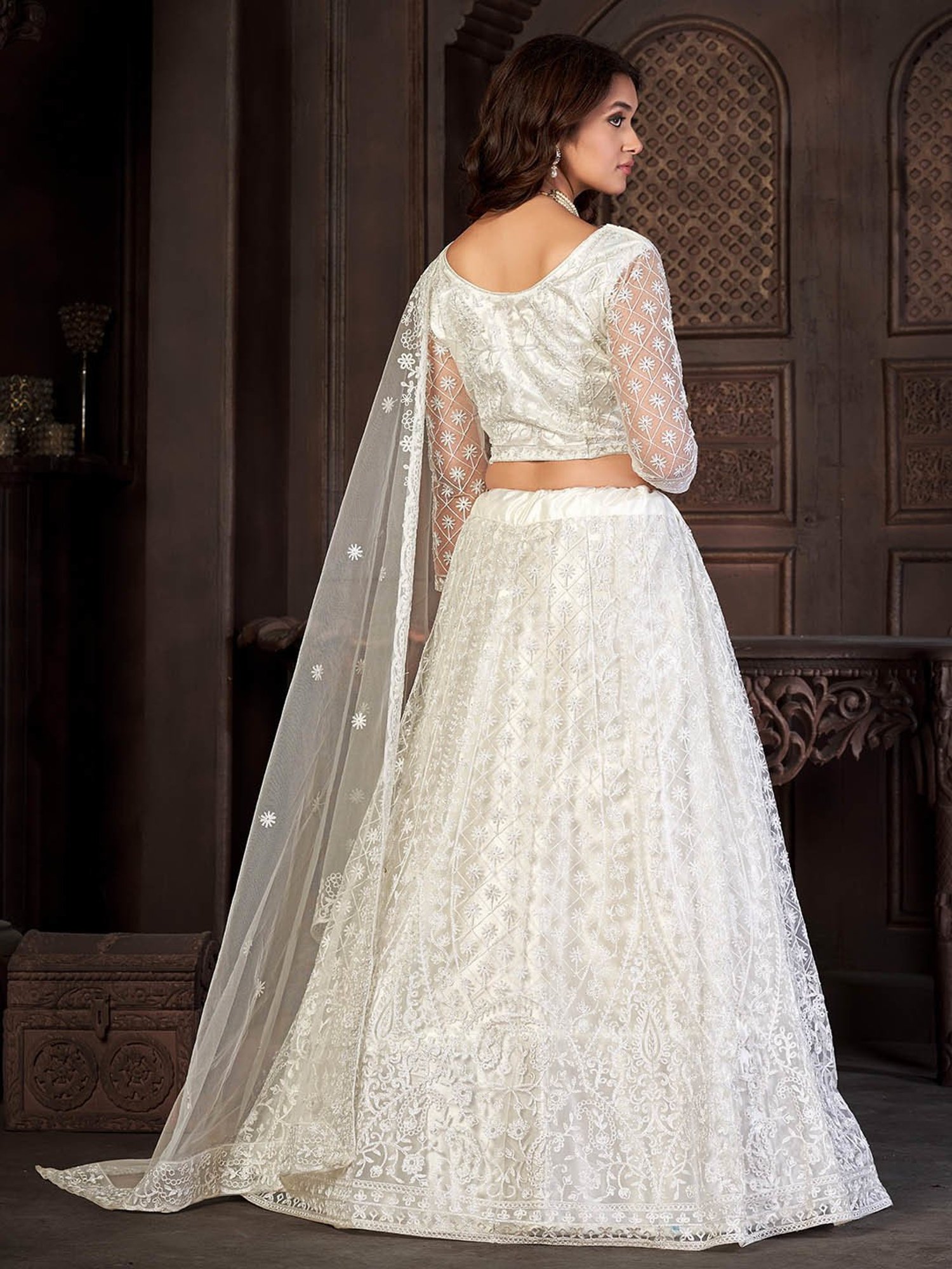 studiorasa Purple Hand Block Print Lehenga Set