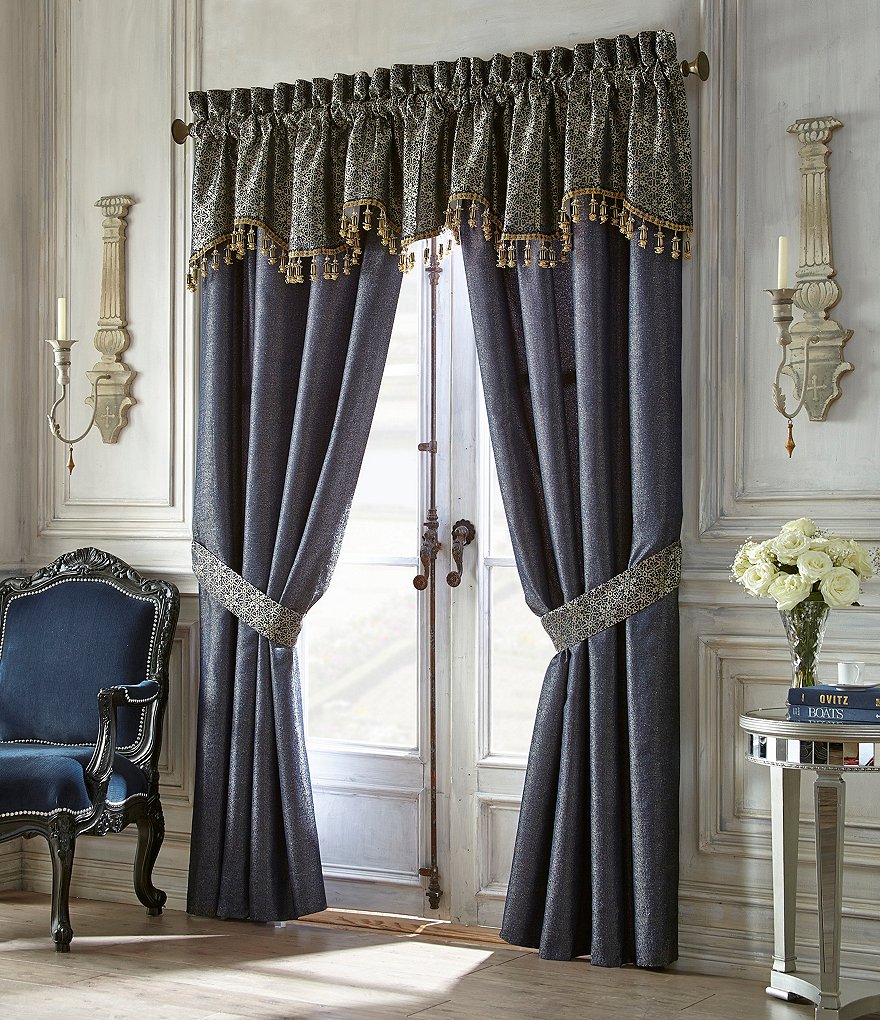84"x52" Gaultier Blackout Curtain Blue - Beautyrest
