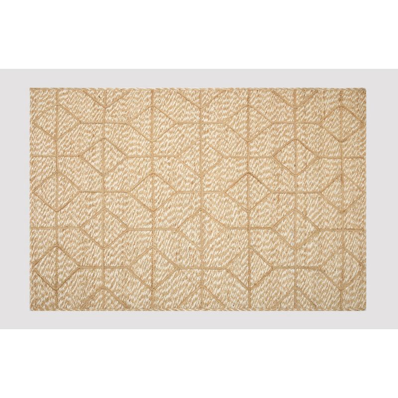 7'x10' Jute Braided Flatweave Braided Rug Tan - Threshold™