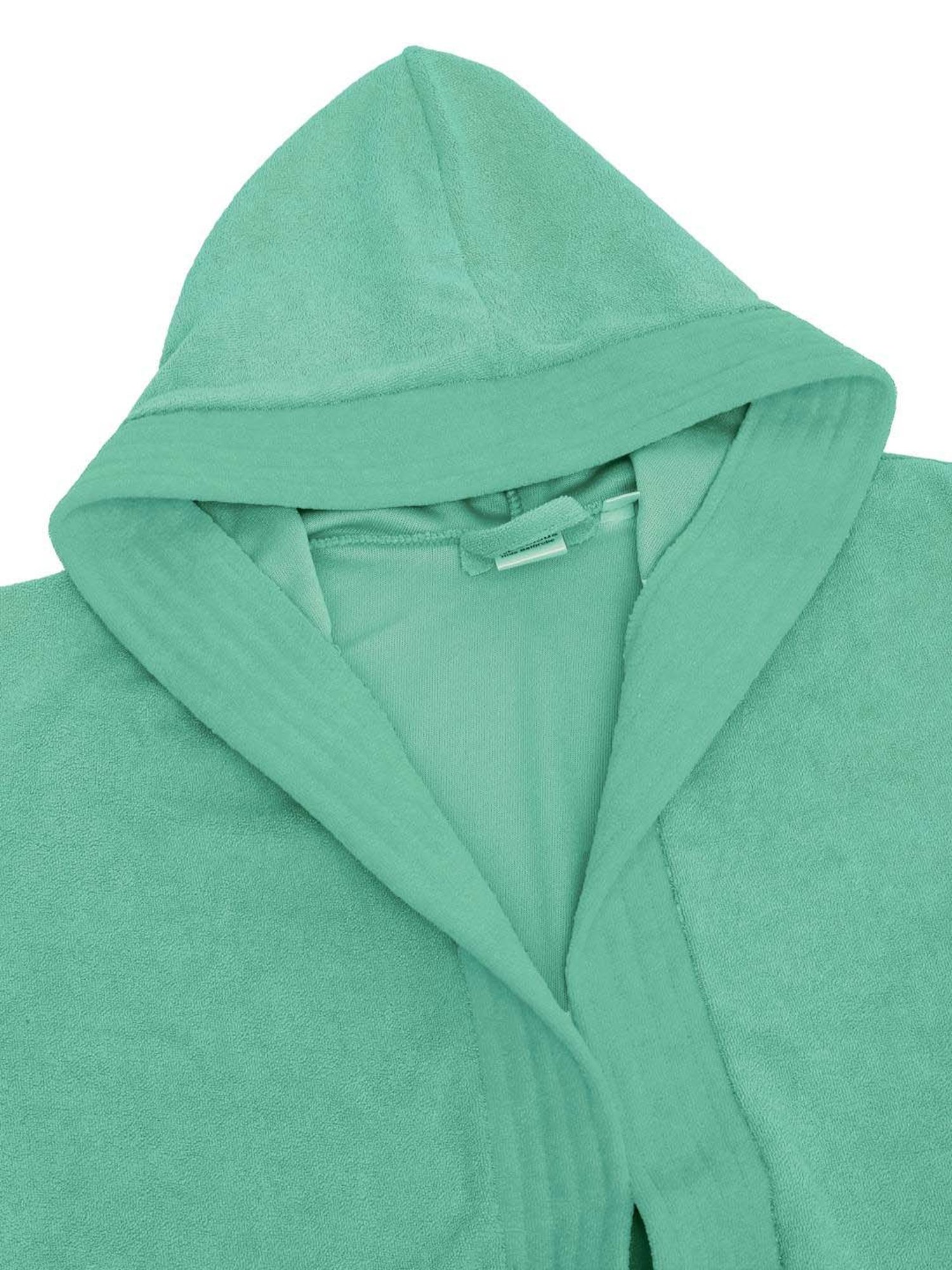Creeva Melodious Sea Green Micro Terry 225 GSM Kids Hooded Bathrobe 6-7 Years With Pocket